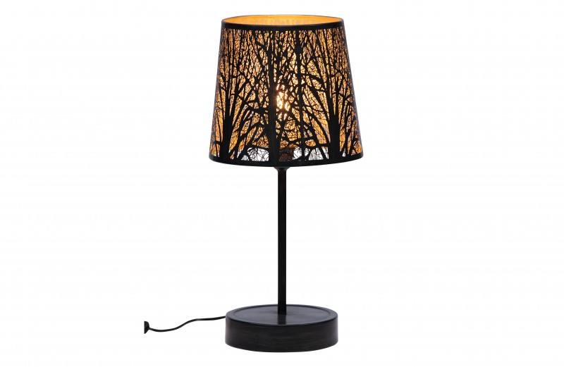 TABLE LAMP FORREST BLACK GOLD - TABLE LAMPS